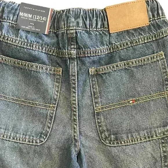 Tommy Hilfiger NWT Boys Regular Loose Fit Denim Jeans Size 12/14 - Picture 9 of 10